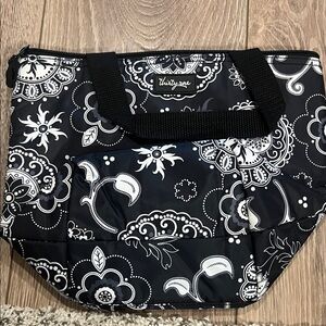 Thirty-One Black and White Patterned Lunch Bag